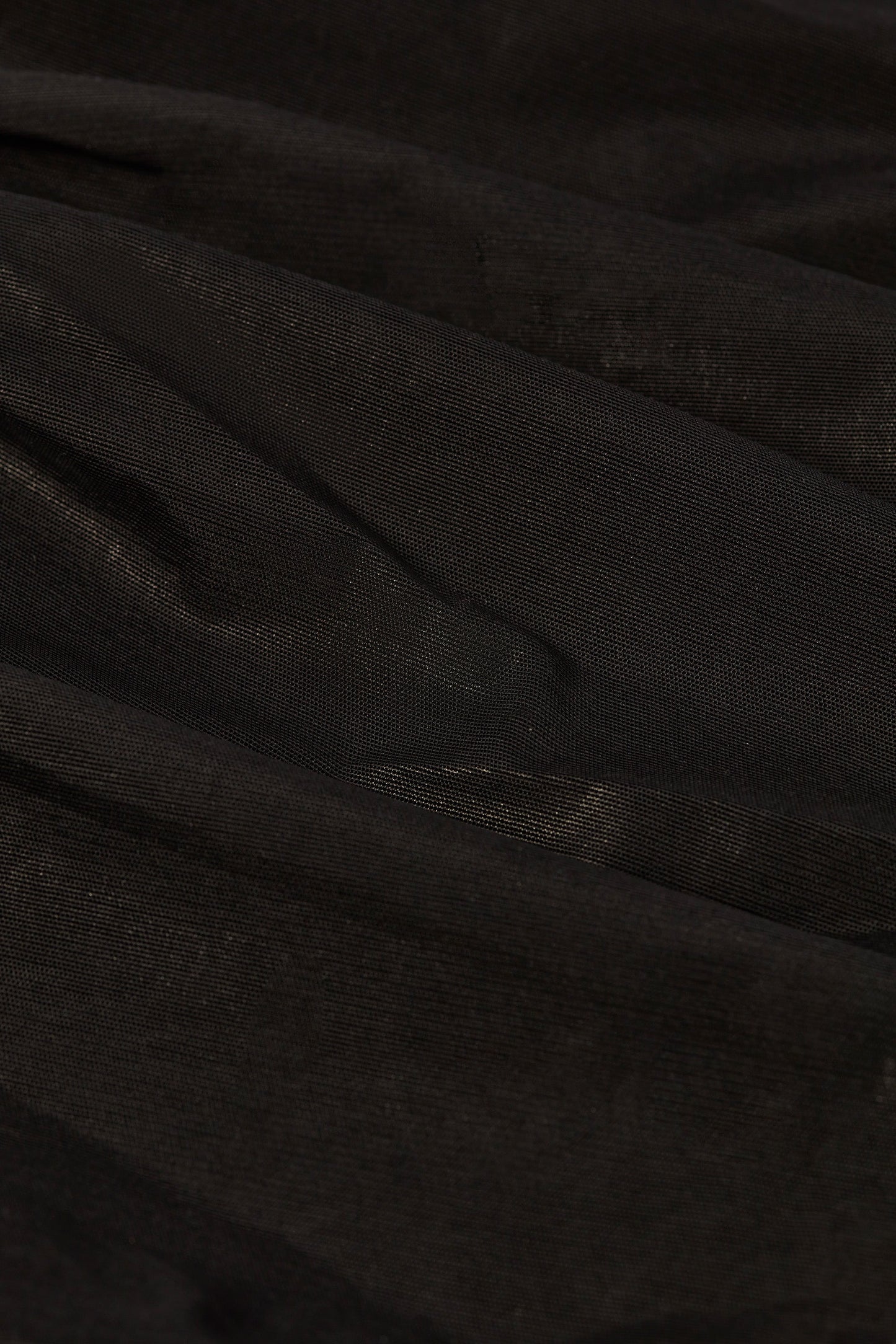 Metallic Ruched Cut-Out Flared Jumpsuit in Black